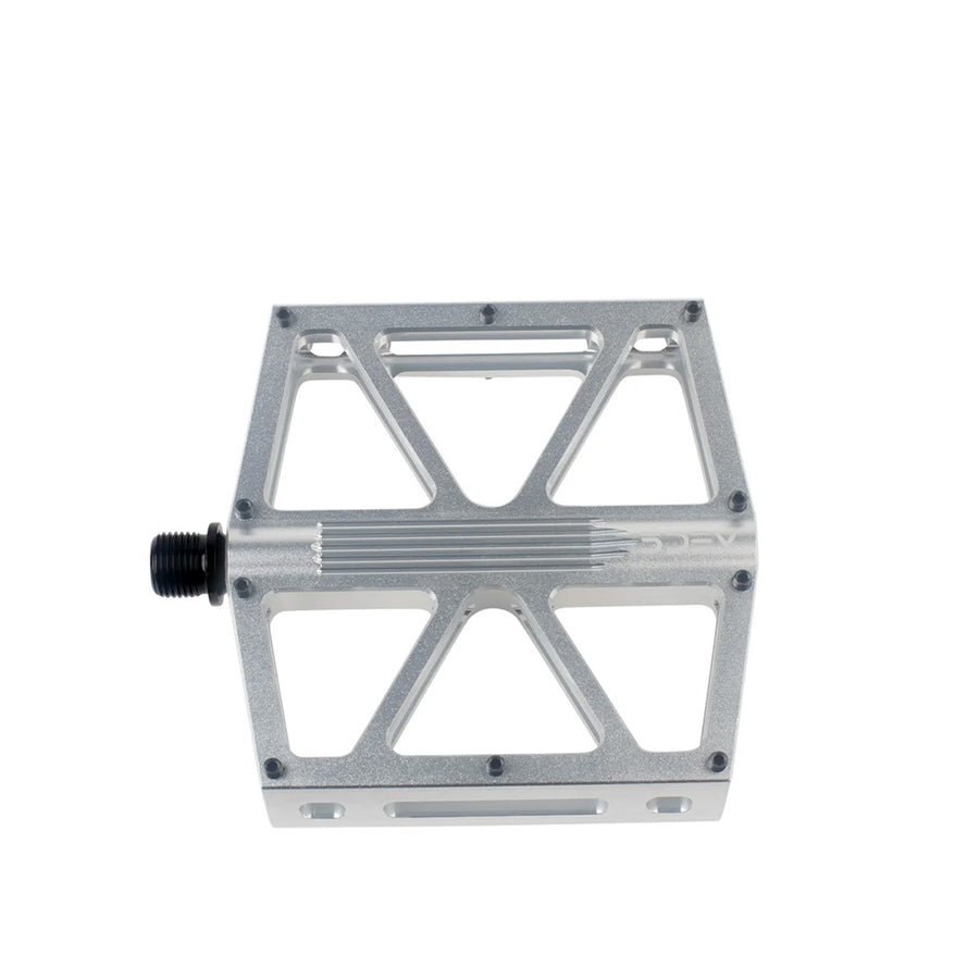 5Dev Flatline Pedals 110x110mm Raw Silver