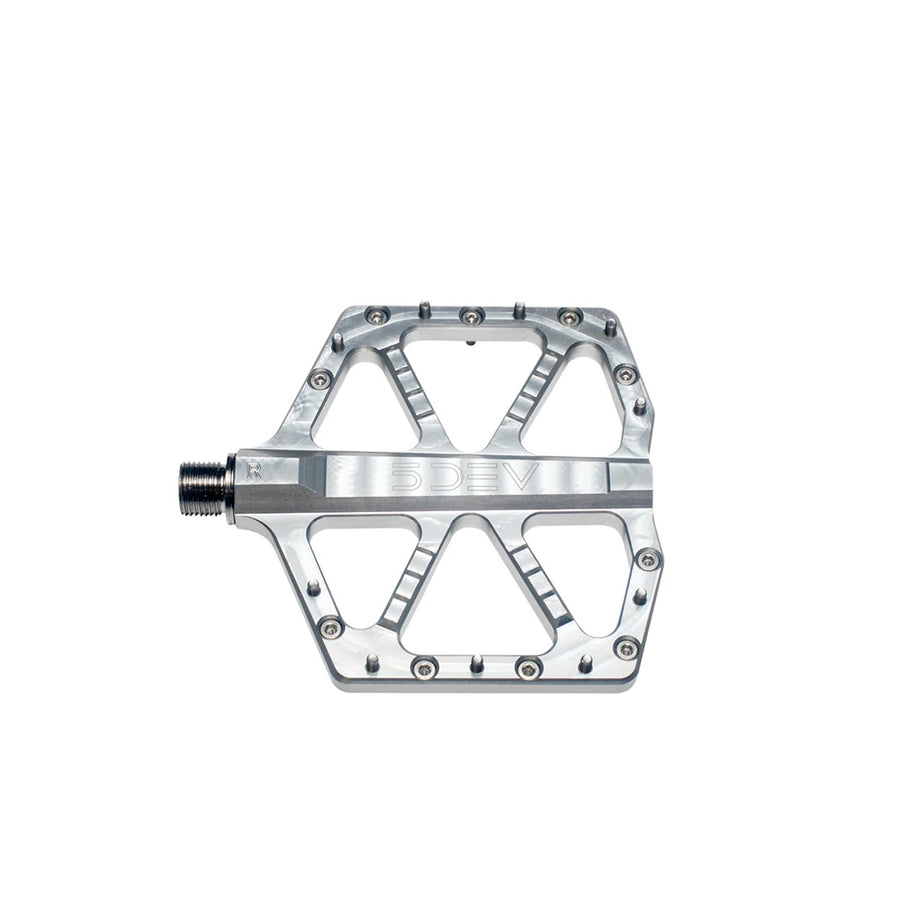 5Dev Jumpline Pedals 106x110mm Raw Silver