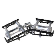 Genetic Pro Track Pedals Silver/Black 9/16"