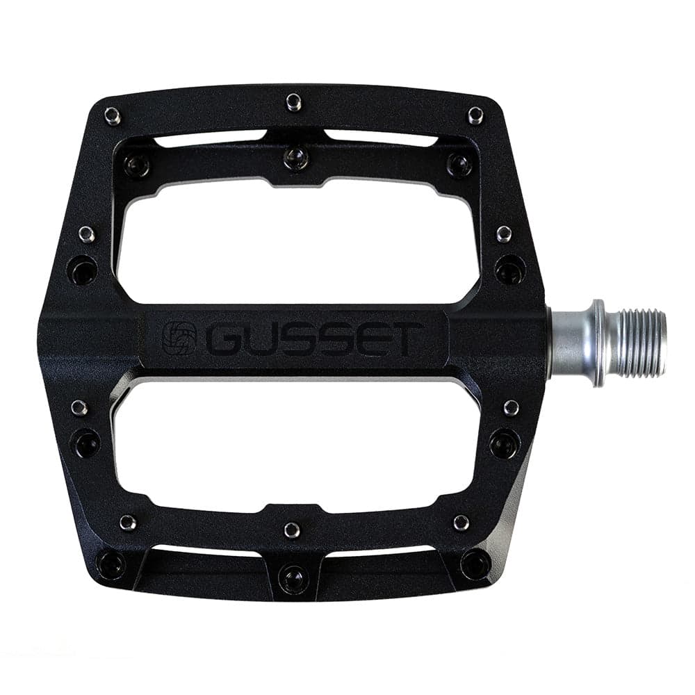 Gusset Components Slim Jim CNC Pedals Stealth Black 9/16"