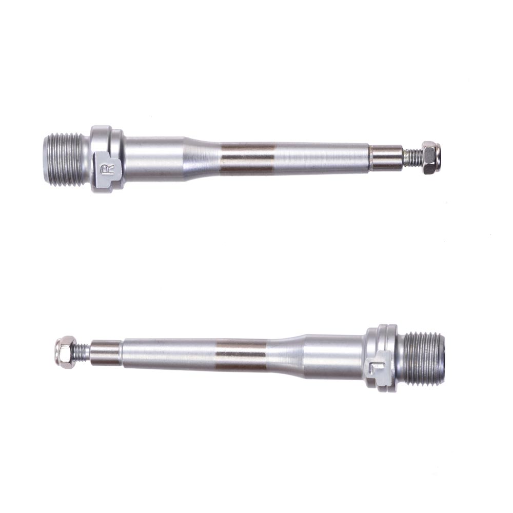 Gusset Components S2 Pedal Axle Kit Silver 9/16"