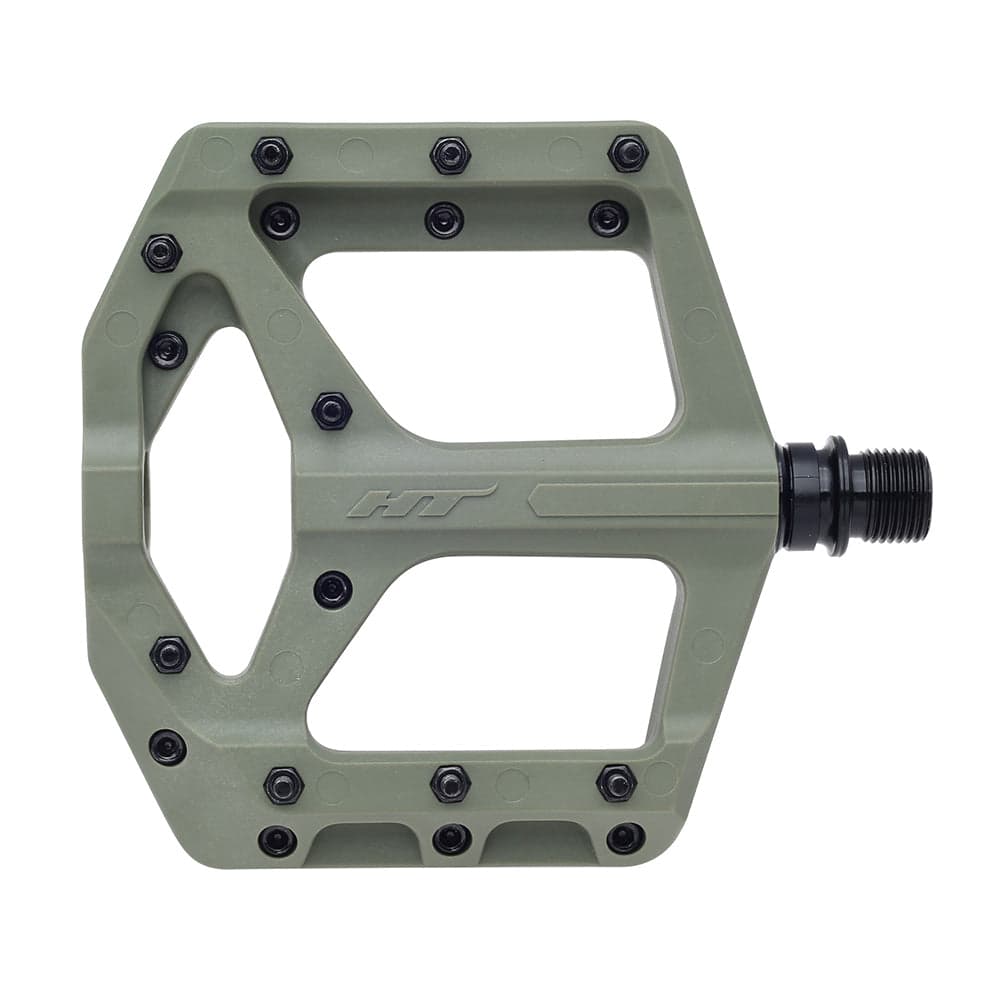 HT Components PA32 Supreme-C Pedals Olive Green 9/16"