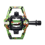 HT Components T-2 Trail Clipless 9/16 Green Camo