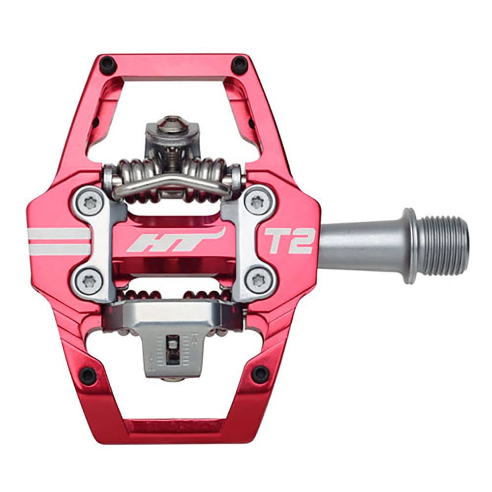 HT Components T2 Pedals Red 9/16"