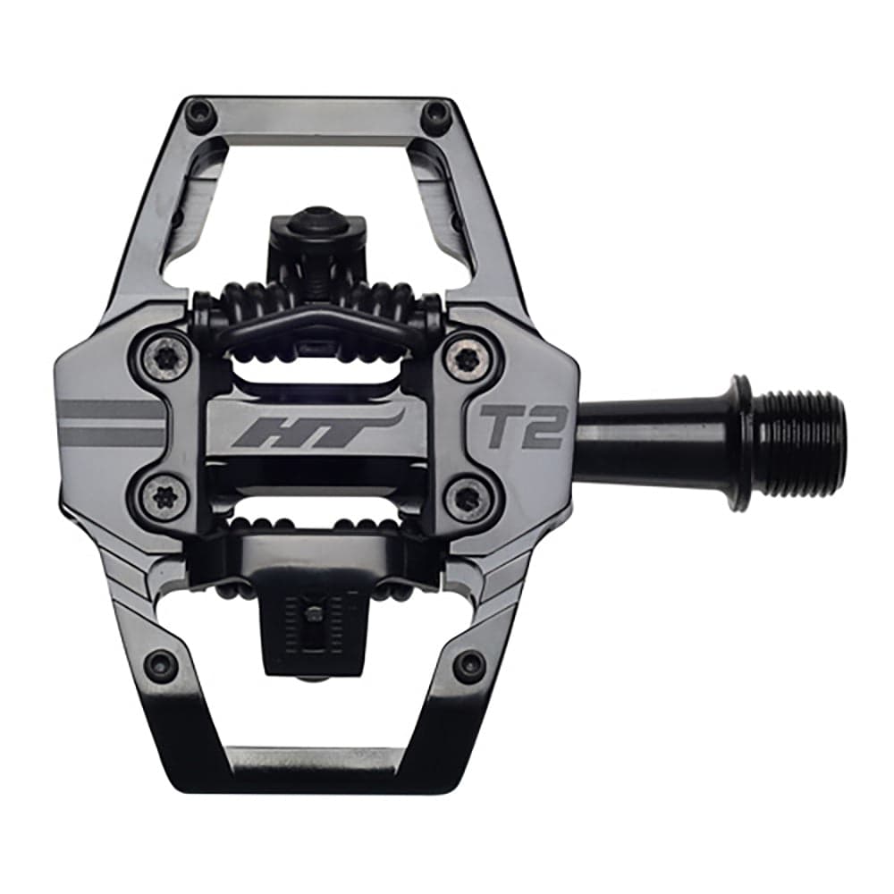 HT Components T2 Pedals Stealth Black 9/16"