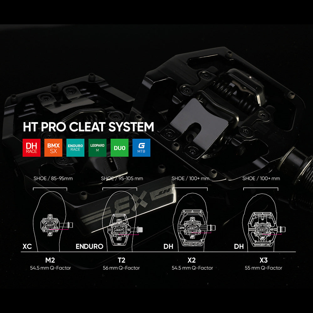 HT Components T2 Pedals - 9/16"