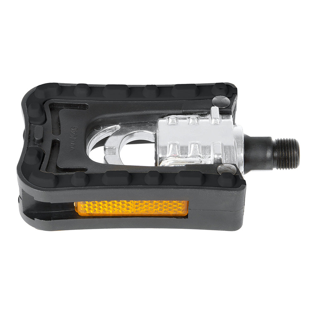 M-Wave Folding Alloy Pedal Black 98x65mm