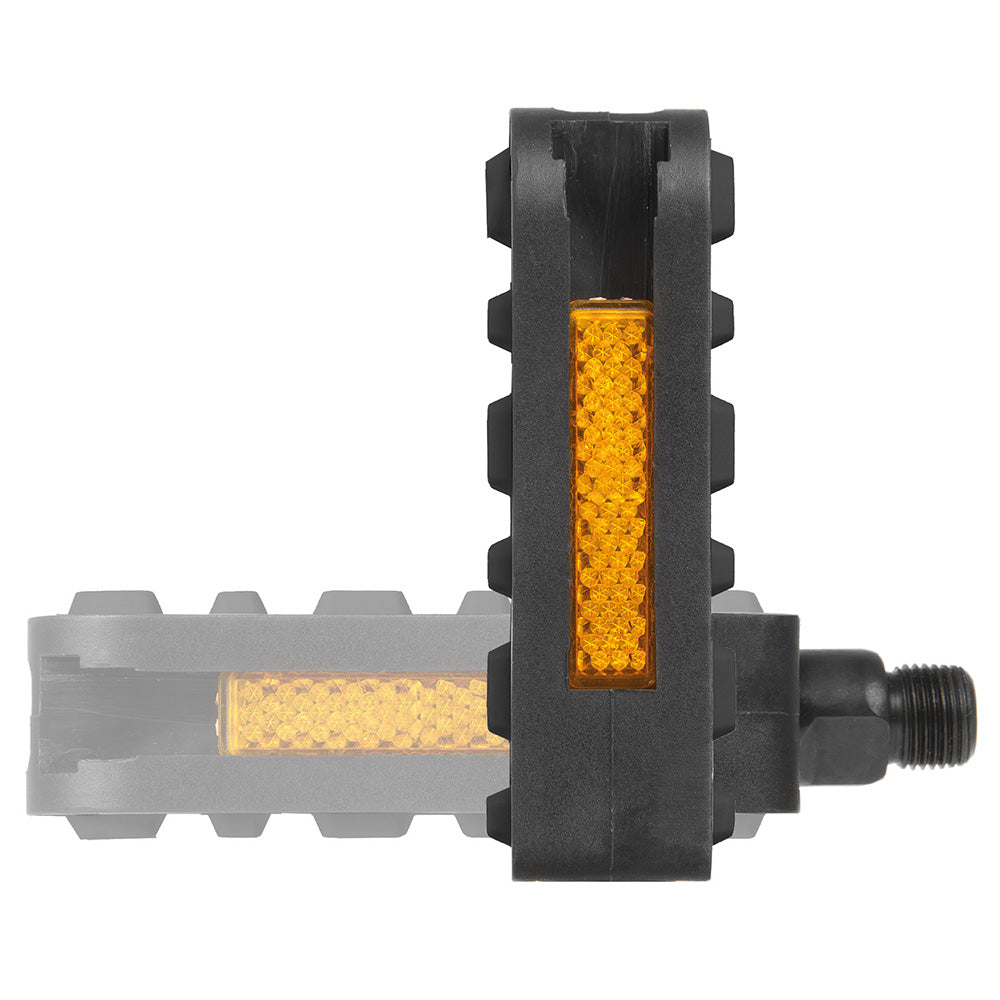 M-Wave Folding Alloy Pedal Black 98x65mm