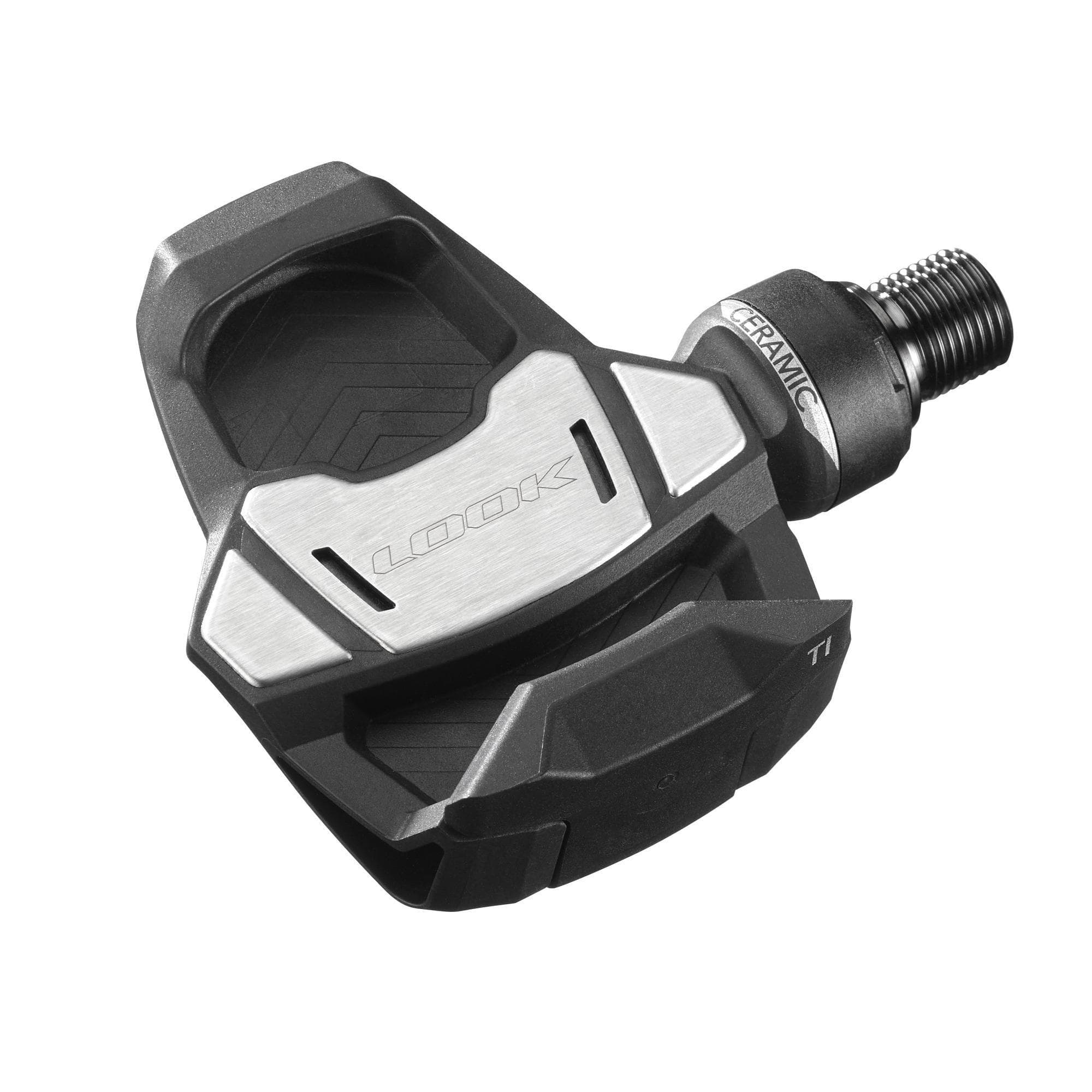 Look Keo Blade Carbon Ceramic Ti Road Pedals: Black
