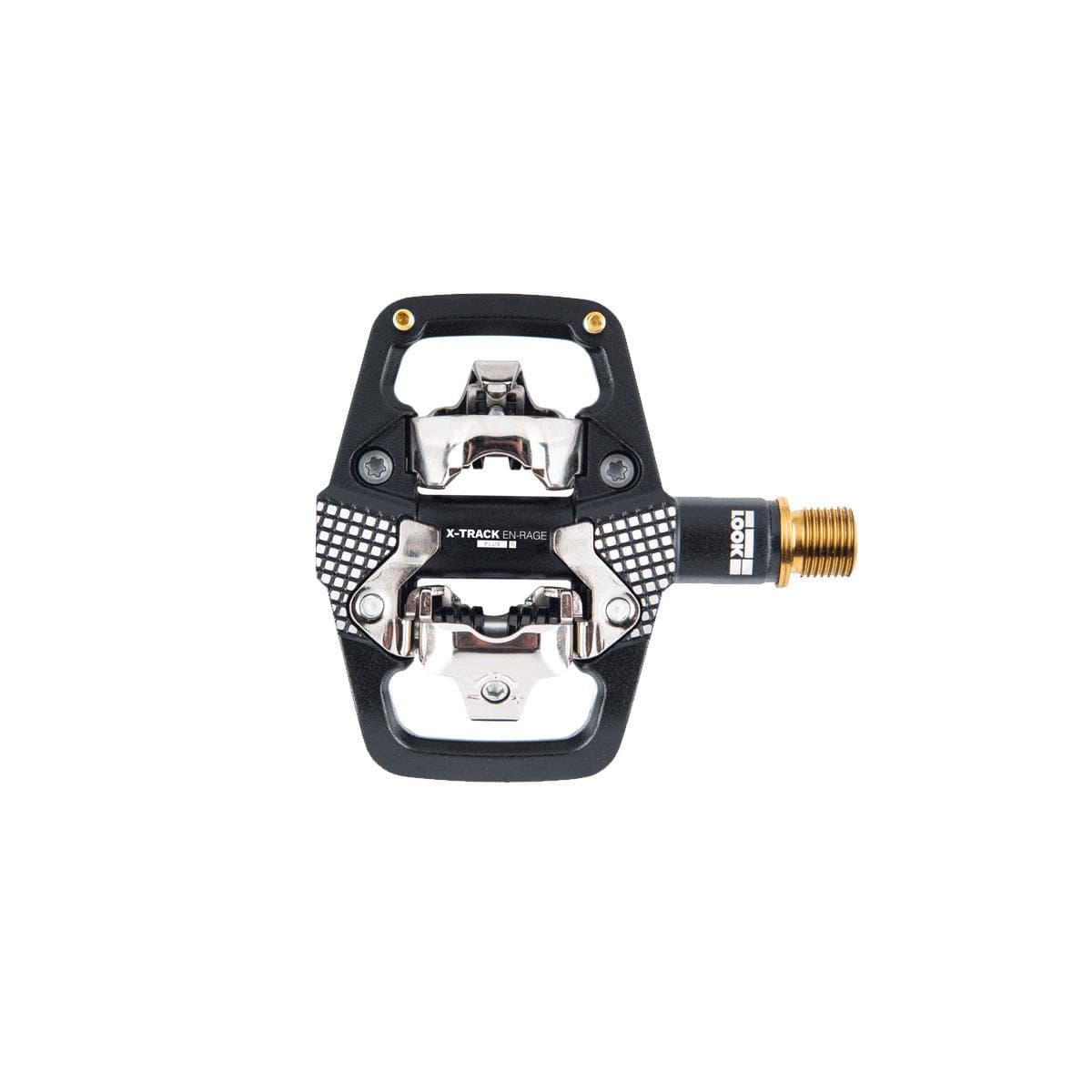 Look X-Track En-Rage Plus Ti Mtb Pedals: Black/Gold