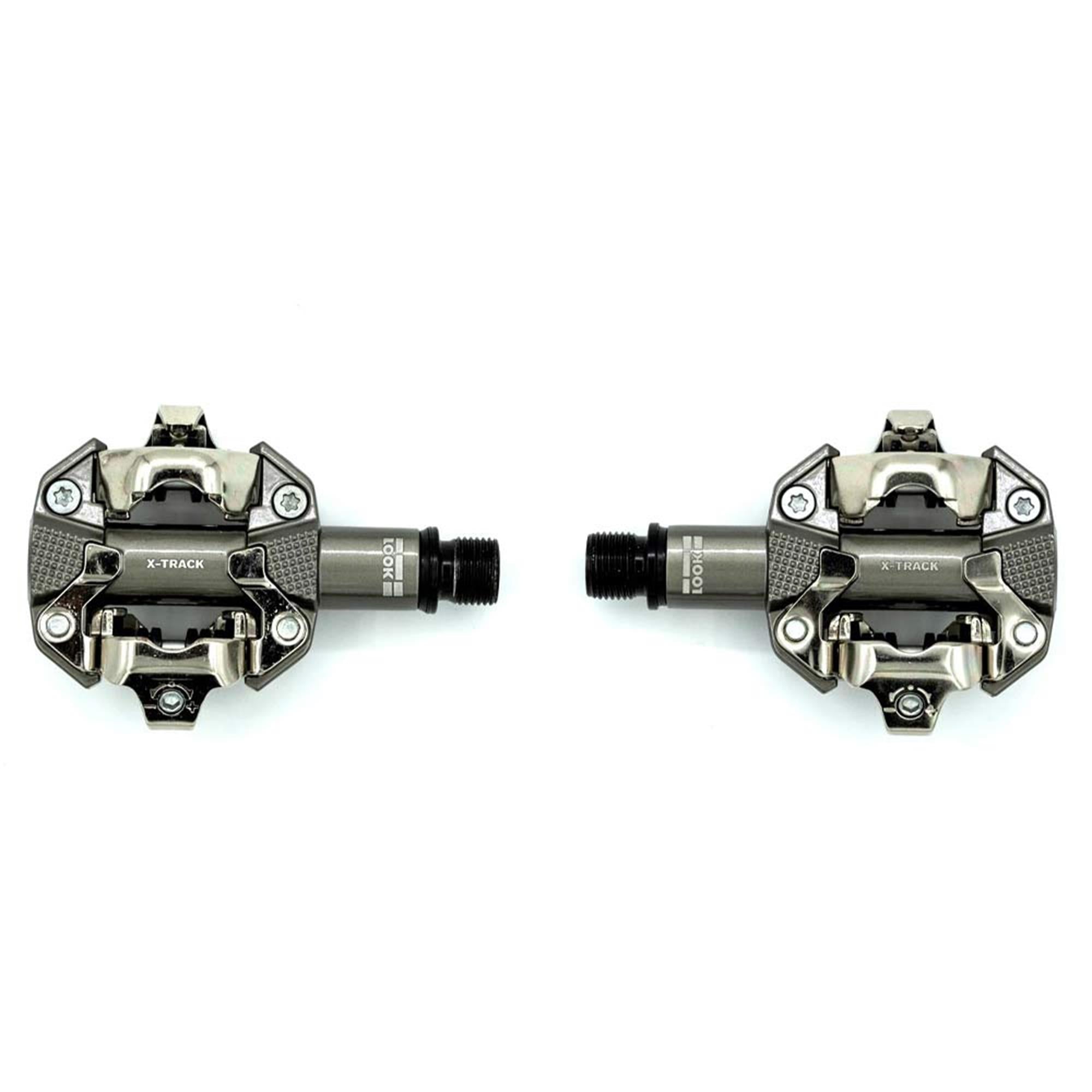 LOOK X-Track MTB Pedals: METALLIC GREY