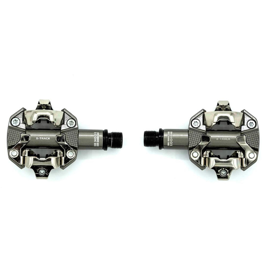LOOK X-Track MTB Pedals: METALLIC GREY