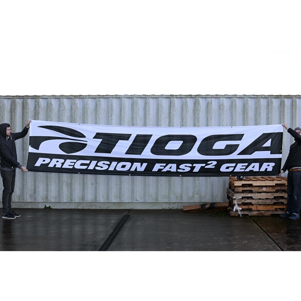 Tioga Logo Banner Black/White Large