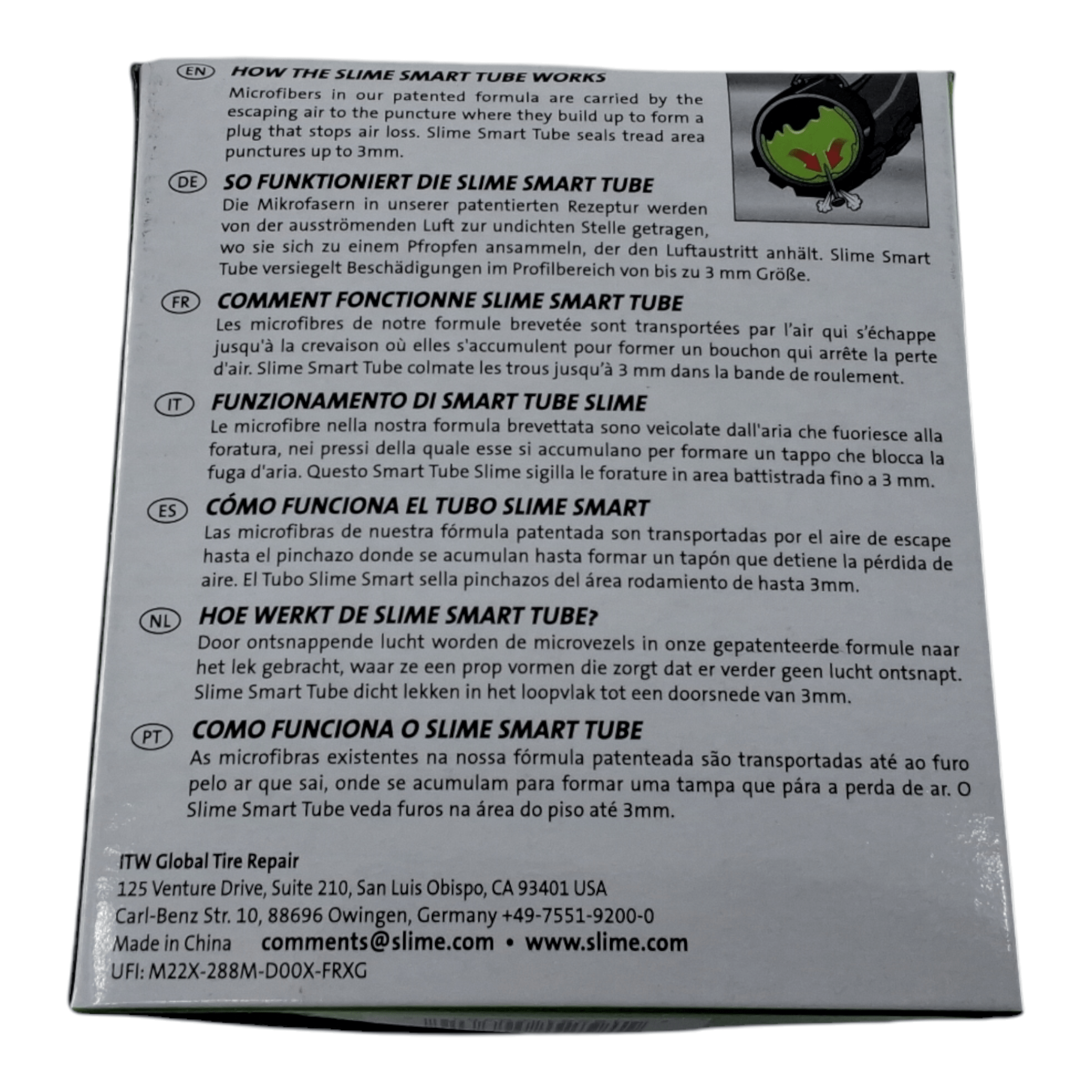 Slime Smart 700c x 19/25c Presta Valve Road Inner Tube