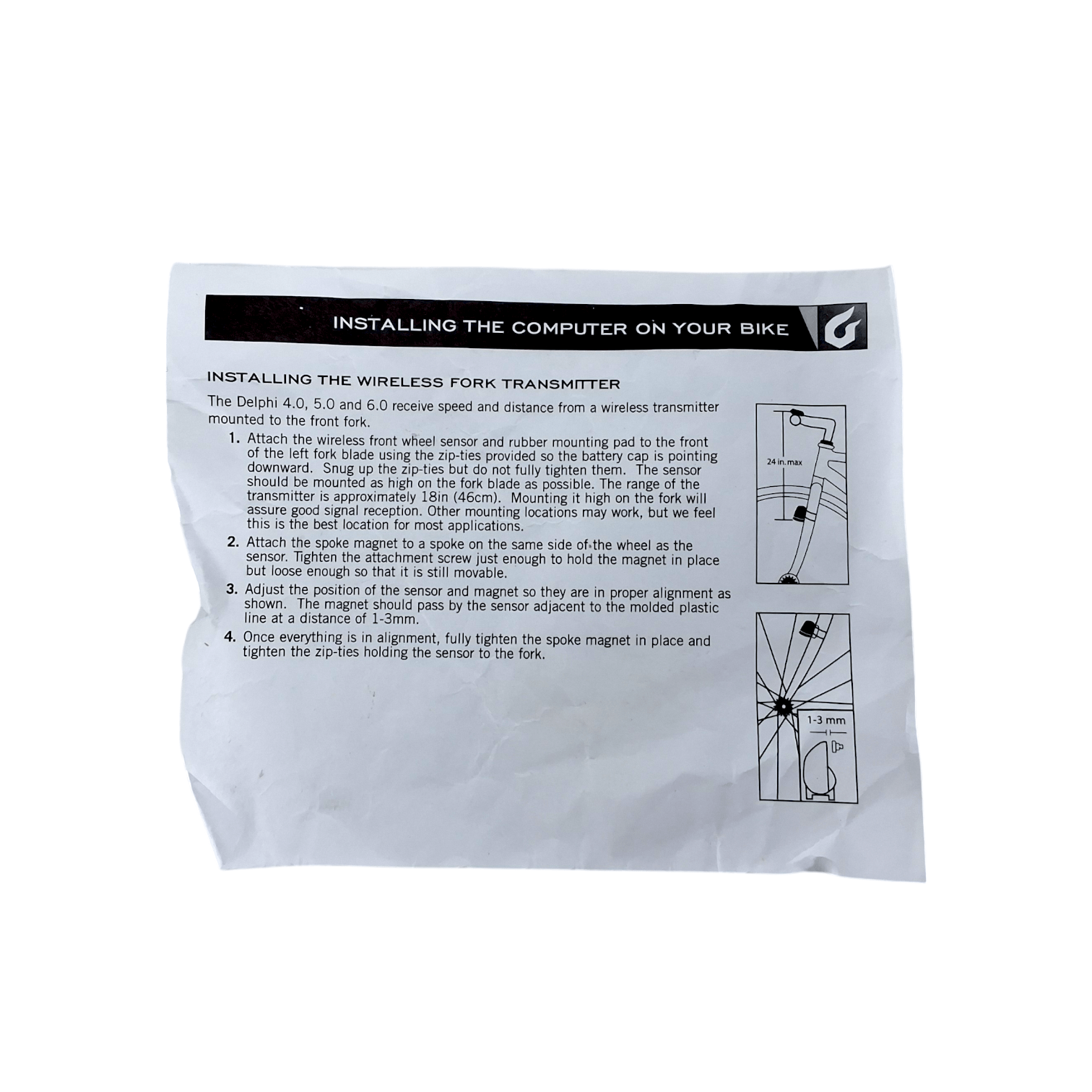 Blackburn Replacement Part - Delphi 4/5/6 Wireless Fork Transmitter Kit