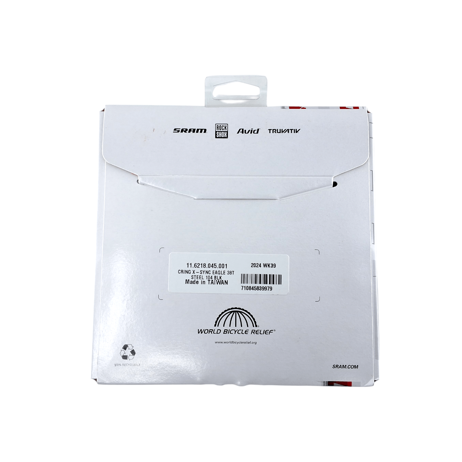 Sram Chain Ring X-Sync 2 38T 104 Bcd Steel Eagle Black: Black 38T