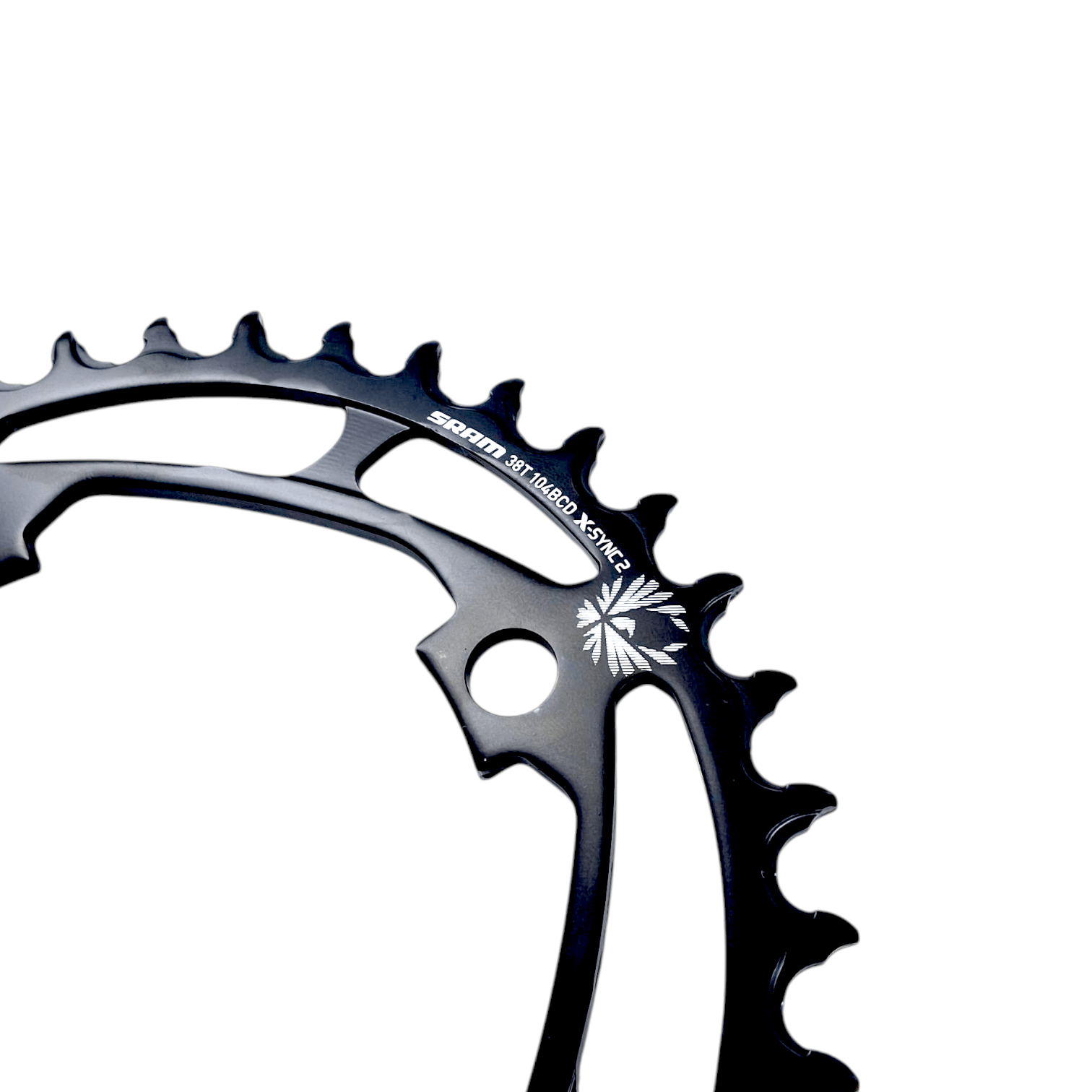 Sram Chain Ring X-Sync 2 38T 104 Bcd Steel Eagle Black: Black 38T
