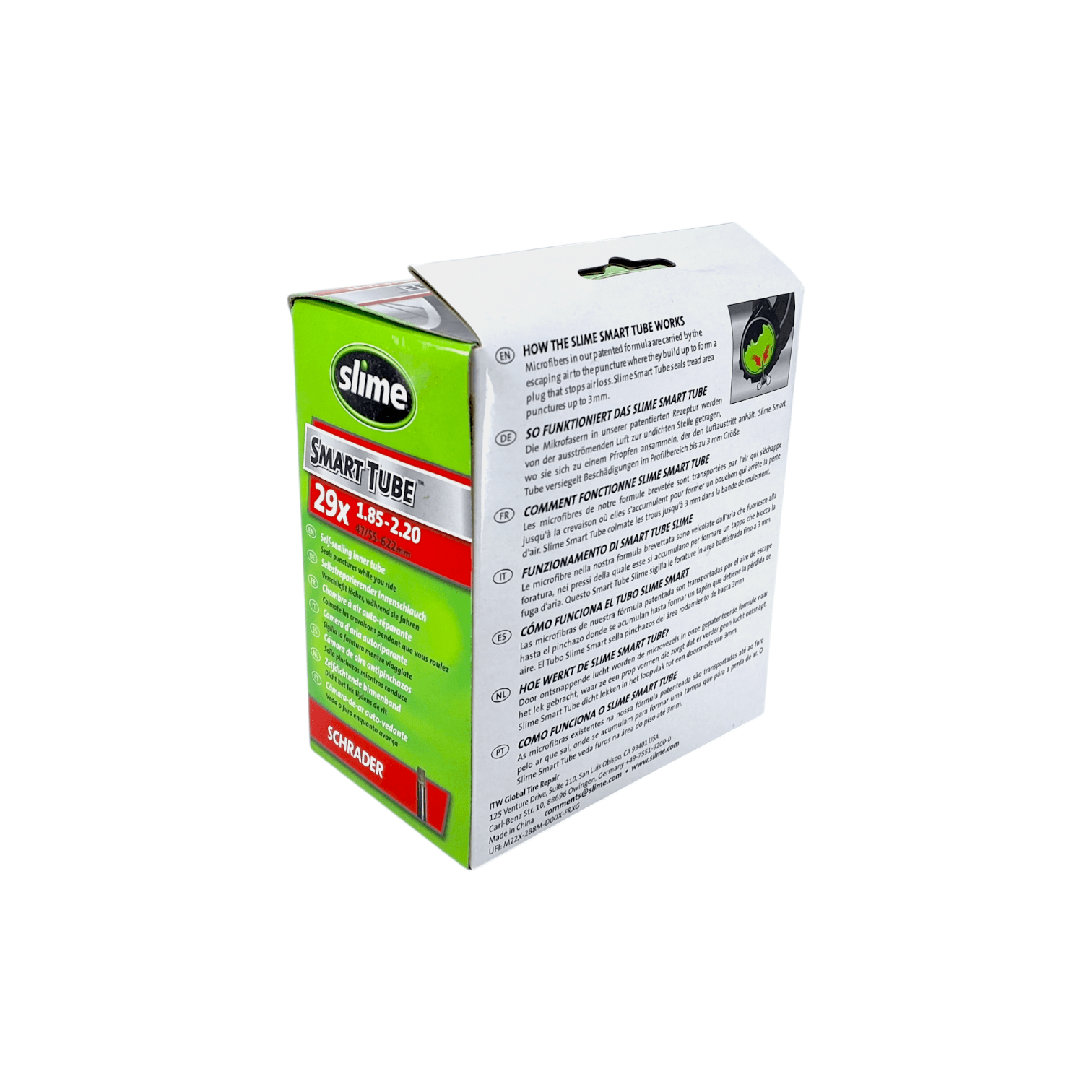 Slime Smart 29" x 1.85-2.20" Schrader Valve Inner Tube