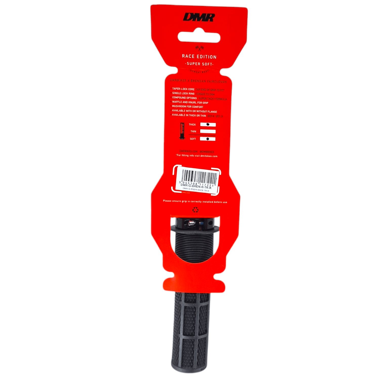 DMR BRENDOG DeathGrip Flange  RACE  Thick  Black