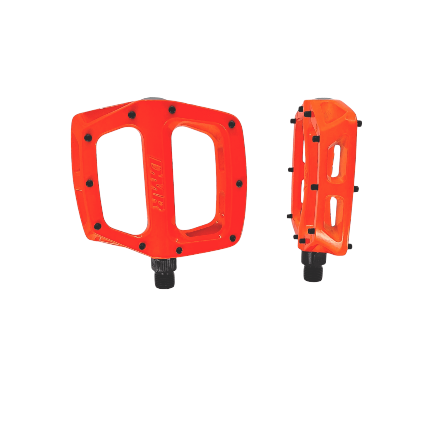 DMR V8 Mountain Biking 9/16" Platform Pedal - Highlighter Orange