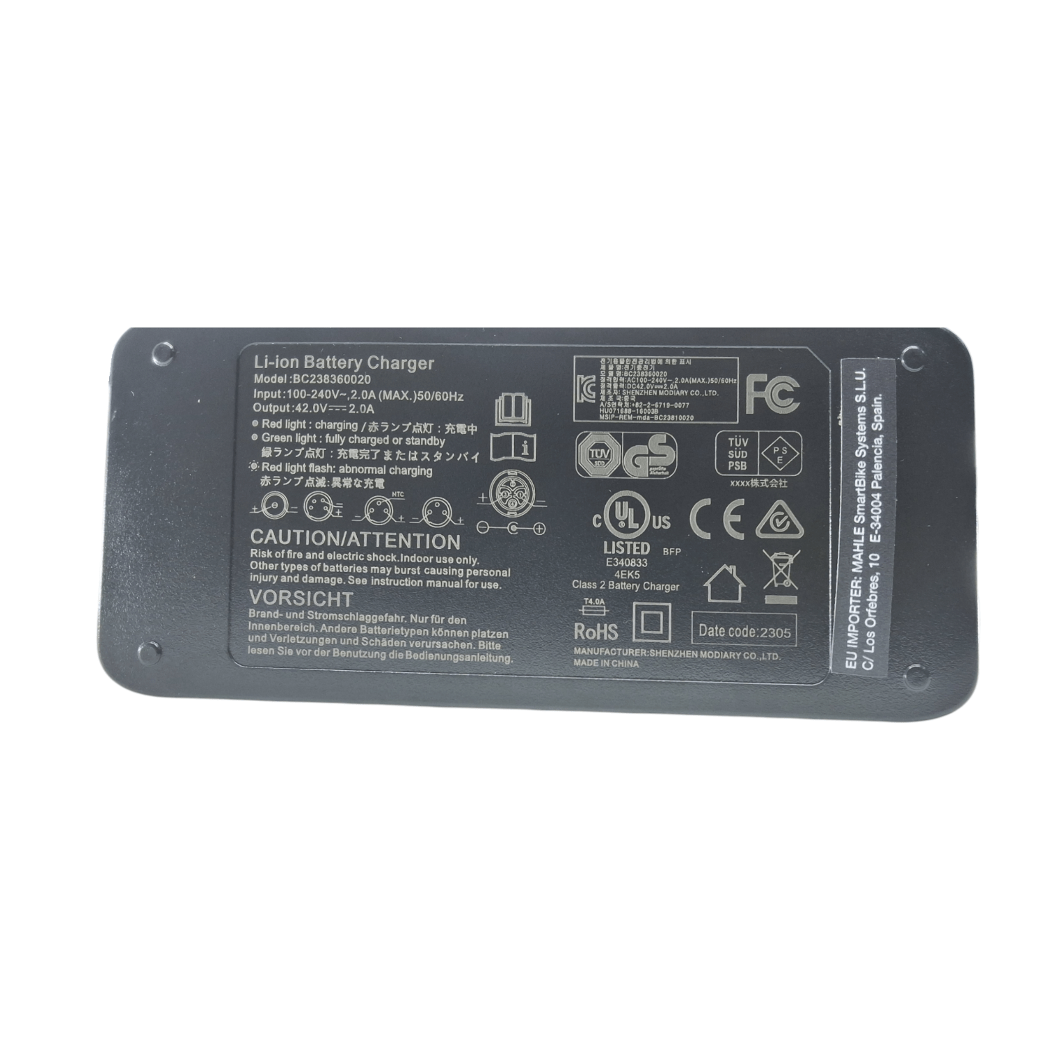 Mahle X35+ (Standard) Charger: