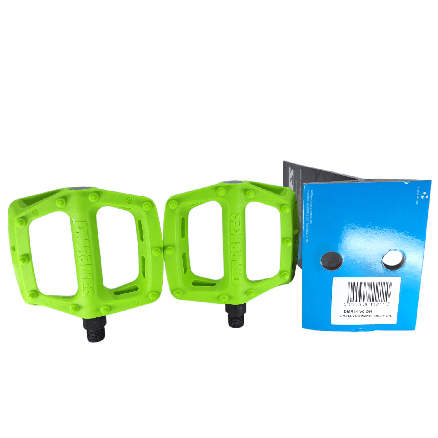 DMR V6 Nylon Mountain Biking Pedal - Cro-Mo Axle - Green