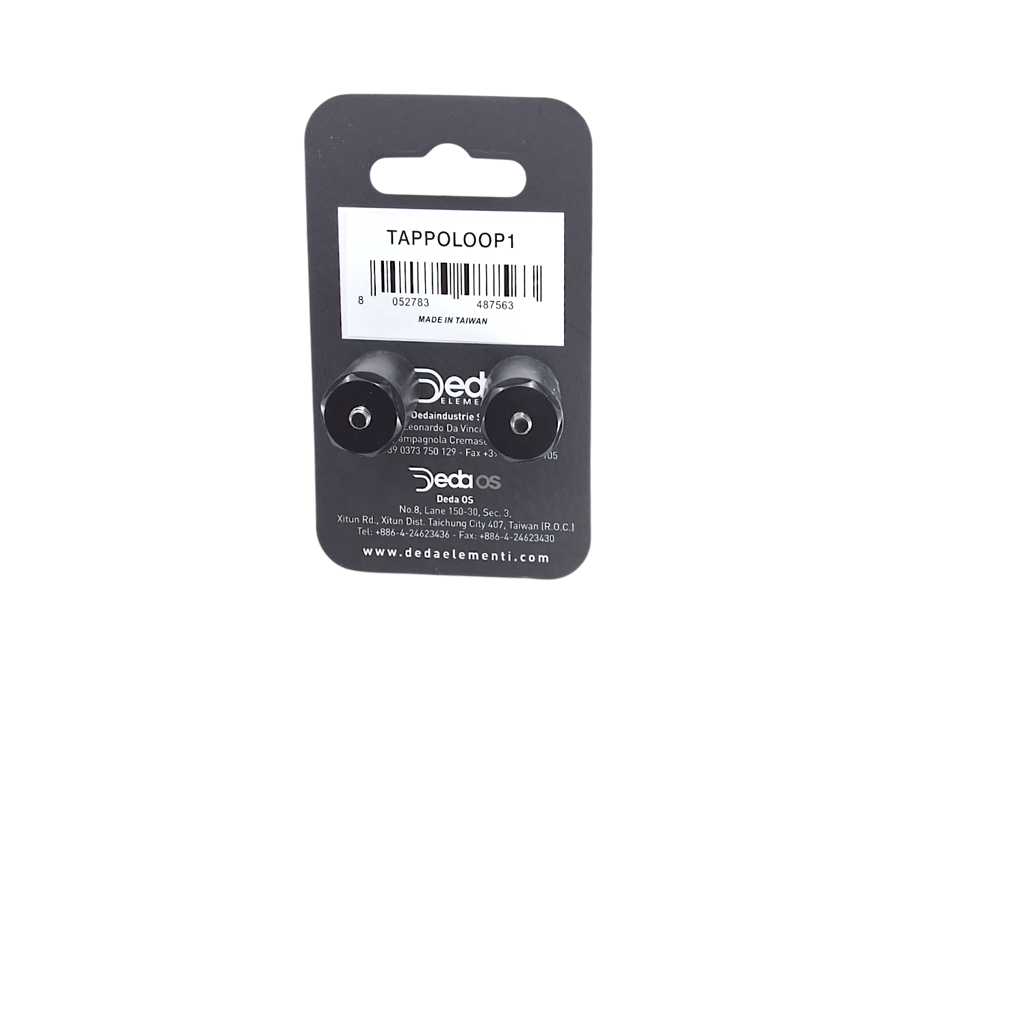 Deda Elementi Loop Black End Plugs