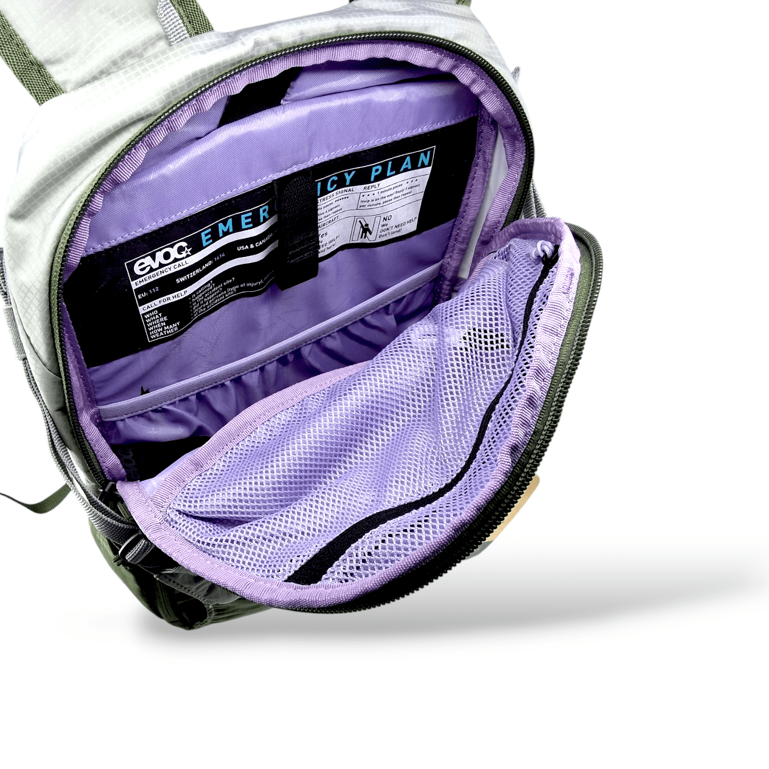 Evoc Ride Performance Backpack 8L 2022: Stone/Dark Olive One Size