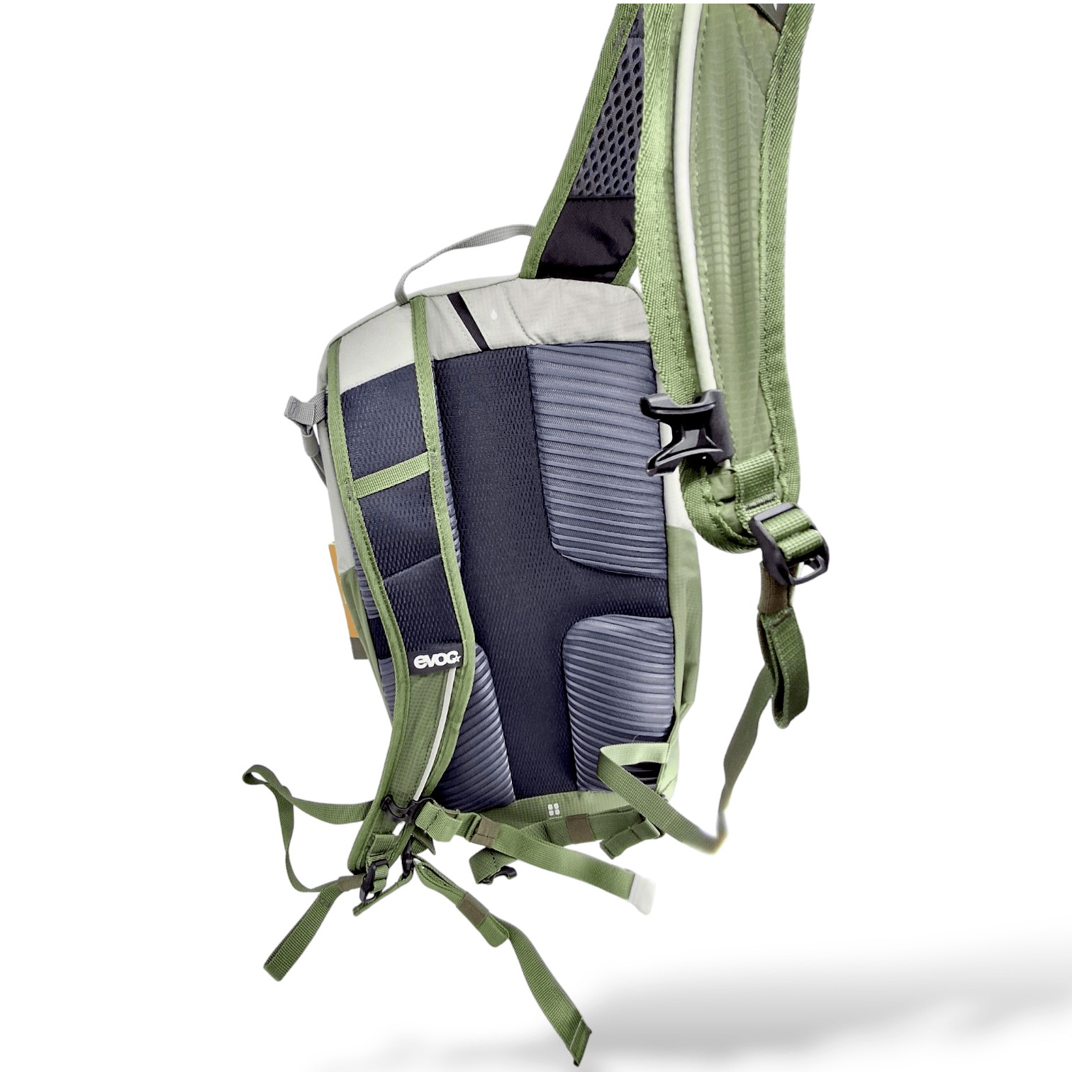 Evoc Ride Performance Backpack 8L 2022: Stone/Dark Olive One Size