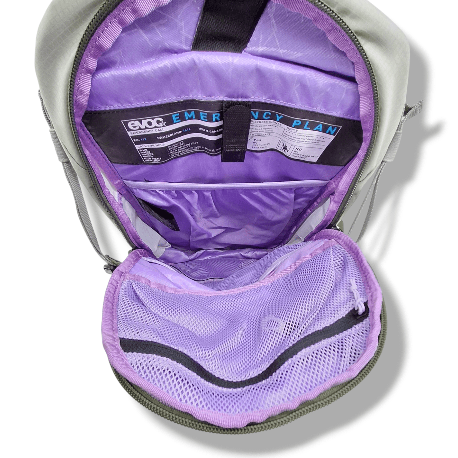 Evoc Ride Performance Backpack 8L 2022: Stone/Dark Olive One Size