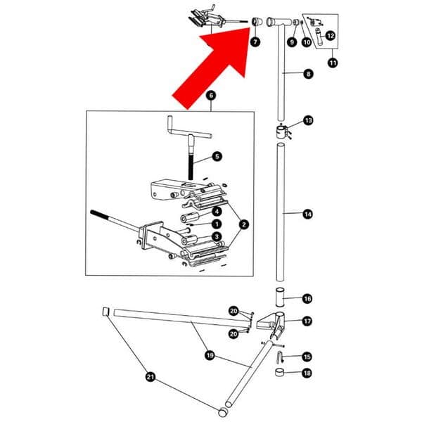Park Tool 1676 - Tapered sleeve for PCS-9