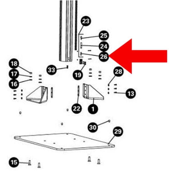 Park Tool 2156 - Chain Tensioner, LH Thread - PRS-33/PRS-33.2