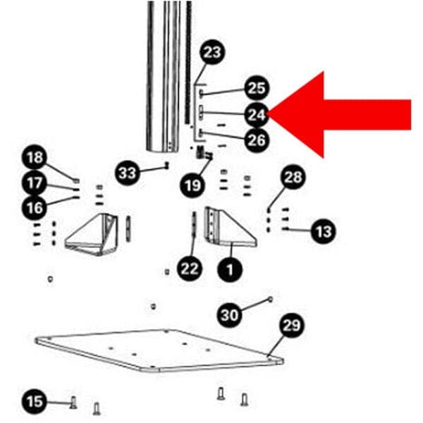 Park Tool 2154 - Chain Tensioner Adjuster Barrel For PRS-33/PRS-33.2