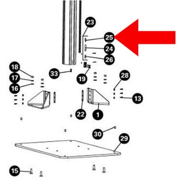 Park Tool 2155 - Chain Tensioner, RH Thread - PRS-33/PRS-33.2