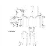 Rockshox Spare - Front Suspension Service Service Kit 08-15 Sida (80/100Mm Chassis Only):