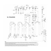 Rockshox Spare - Front Suspension Service Kit - 2010 Recon, 2011 Recon Gold: