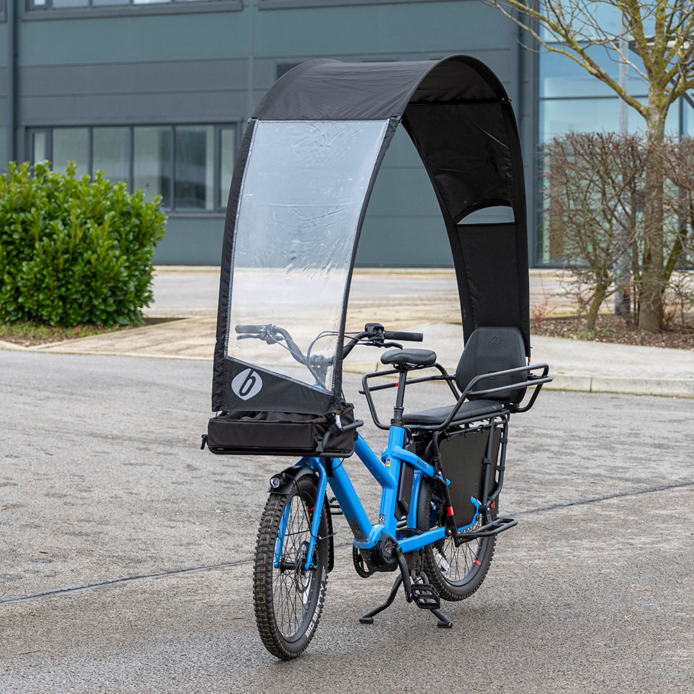 Benno Bikes Rainbow Rain Cover Black One