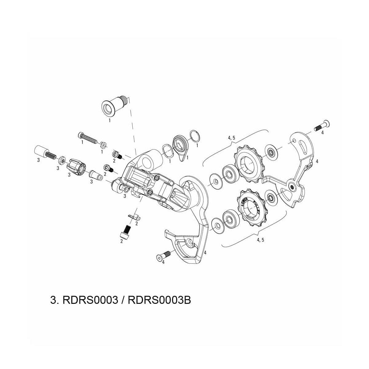 Sram Spare - Rear Derailleur Barrel Adjuster Kit Red Black: