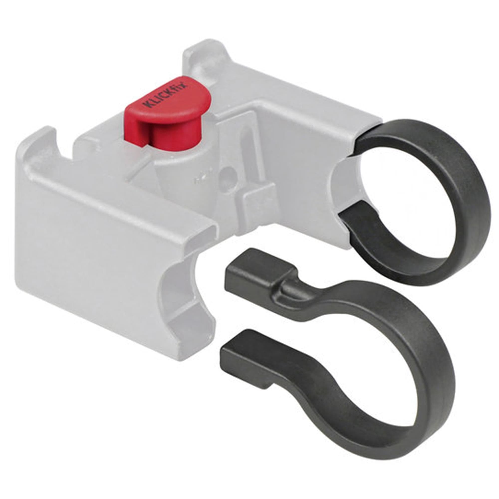 KLICKfix Handlebar Adapter Clamp: BLACK 35MM
