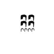 Rixen-Kaul Klickrail Oversize Hooks Set: