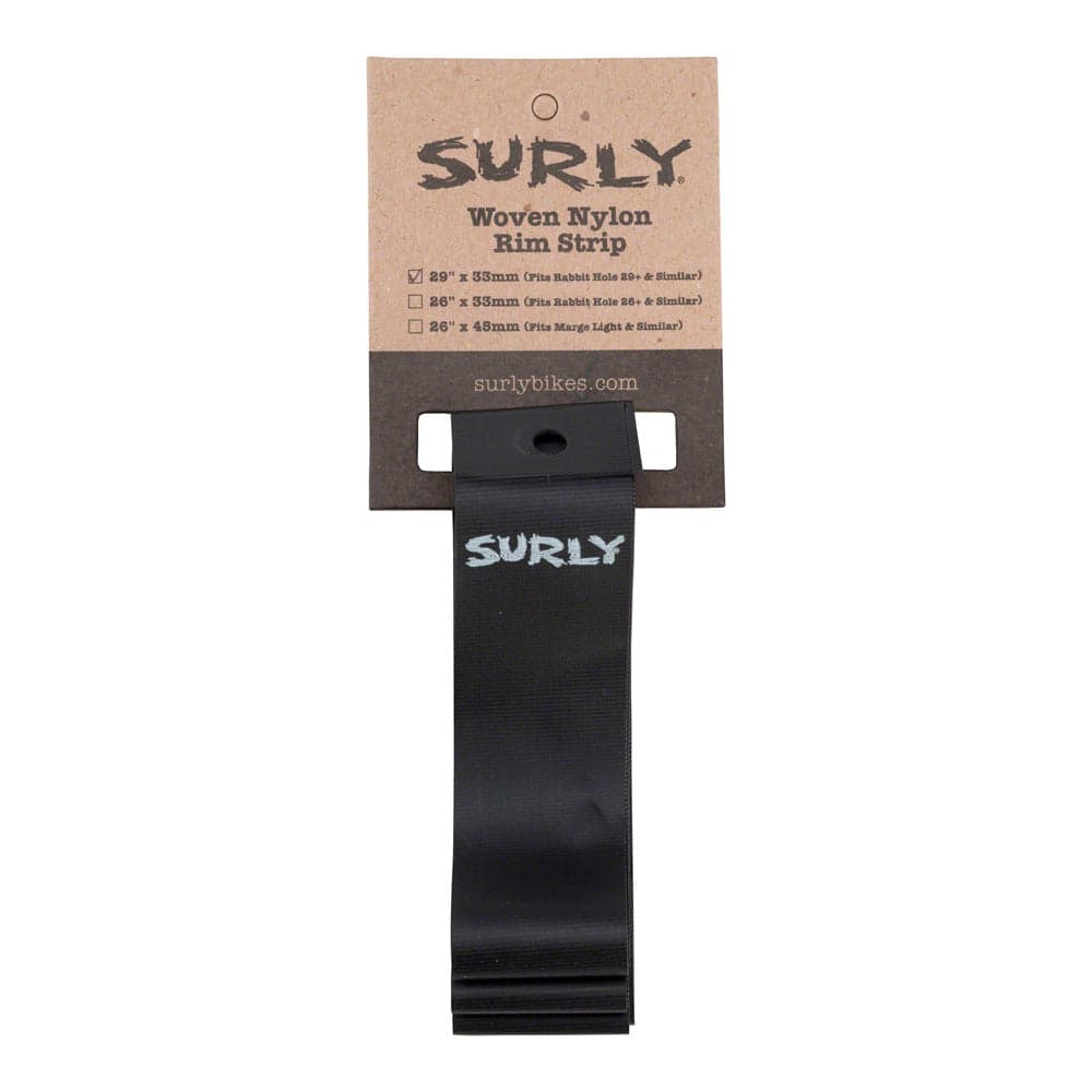 Surly - Parts Rabbit Hole Rim Strips Black 33mm