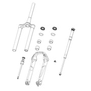 RockShox Fork Csu Upper Tube - Boxxer D1+(2024+): RIGHT 38MM
