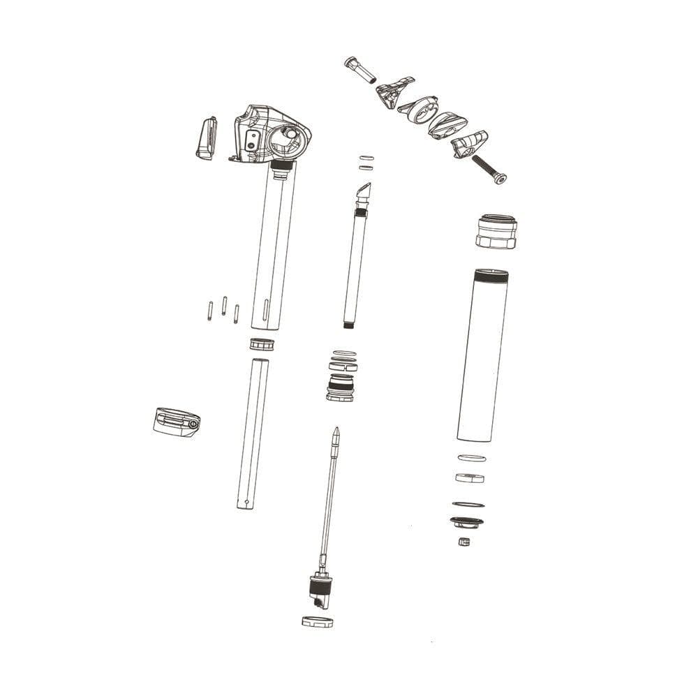 Rockshox Spare - Seatpost Spare Parts Post Clamp Kit - Includes Upper/Lower Clamp Plates) - Reverb & Reverb Stealth B1: