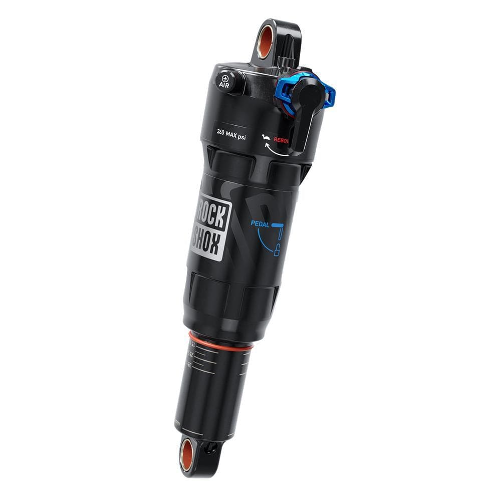 Rockshox Rear Shock Deluxe Ultimate Rct - Linear Air, 0 Neg/1 Pos Token, Linearreb/Lowcomp,380Lb Lockoutforce, Trunnion Standard - C1: Black 165X42.5(Tr)