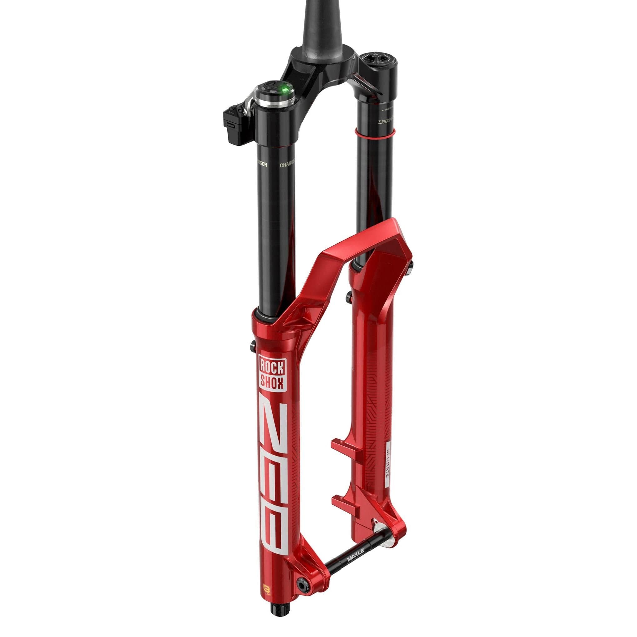 RockShox Fork Zeb Ultimate Flight Attendant - 29" (Bolt On Fender, 2 Btm Tokens, Star Nut, Maxle Stealth,Battery, Charger) A3: ELECTRIC RED 170MM