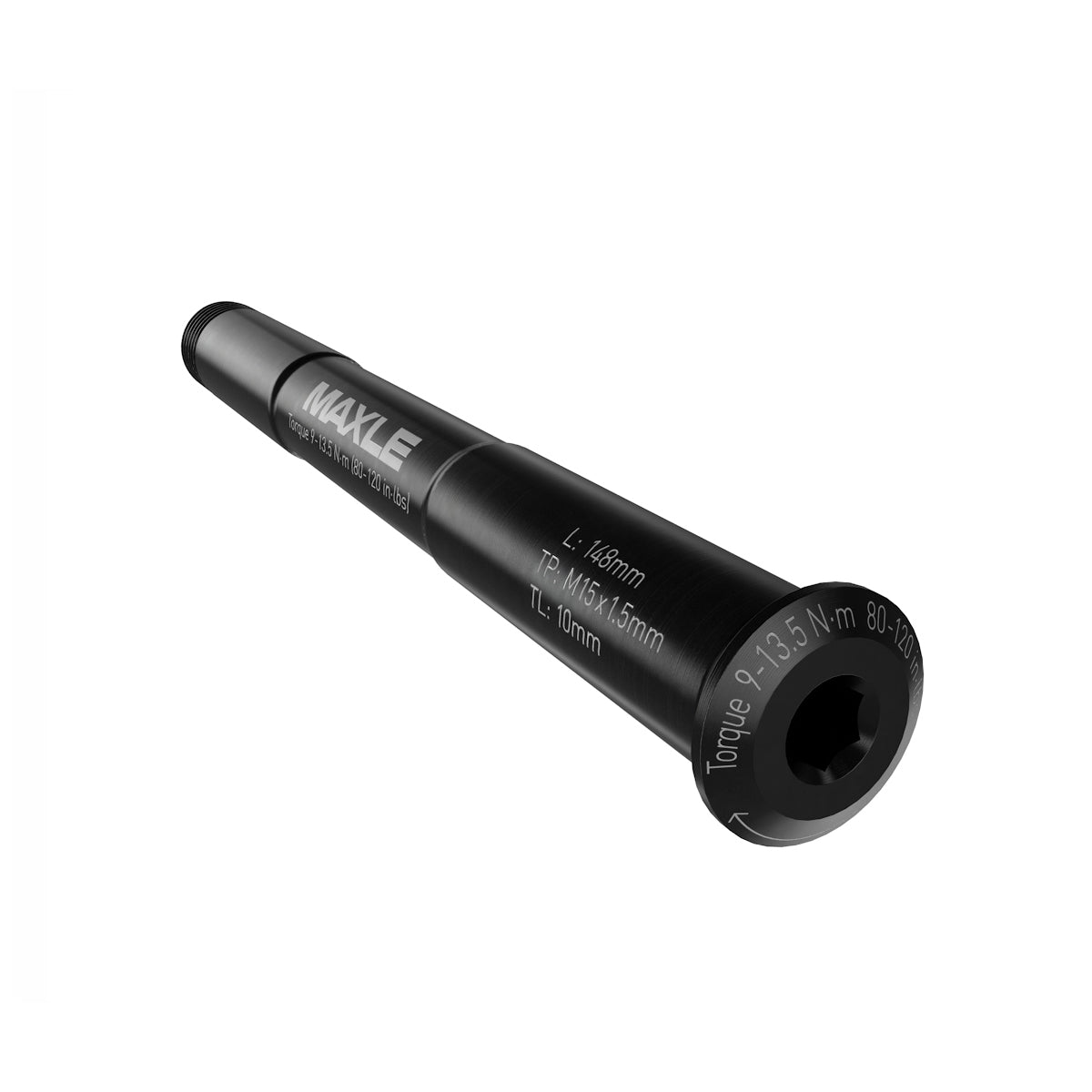 SRAM Axle Maxle Stealth Front, 15x110, Length 158mm, Thread Length 9mm, Thread Pitch M15x1.50 - Boost Compatible: