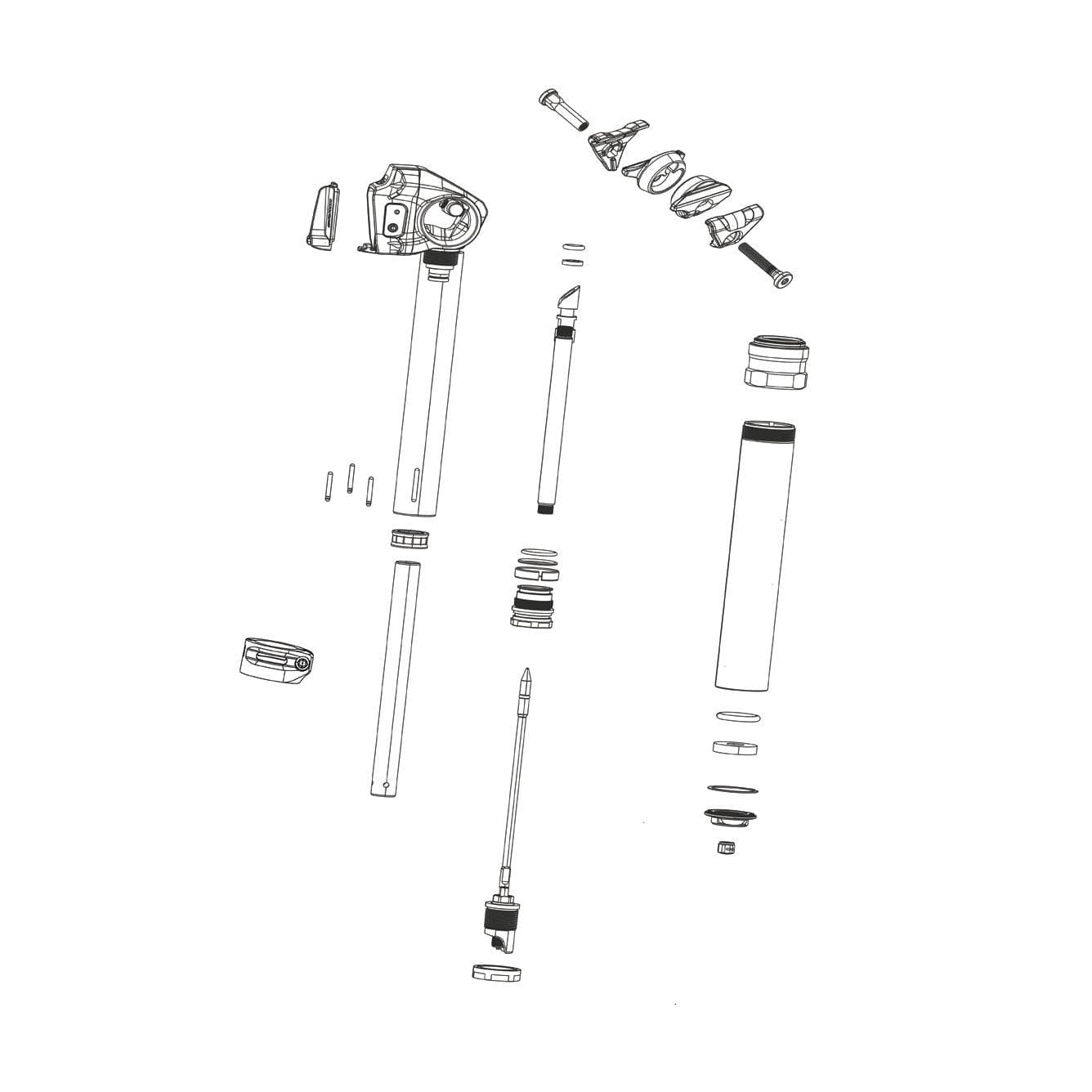 Rockshox Spare - Seatpost Stainless Steel Keys - Size 1 (Qty 3) - Reverb Xplr 27.2 Axs (2022+):