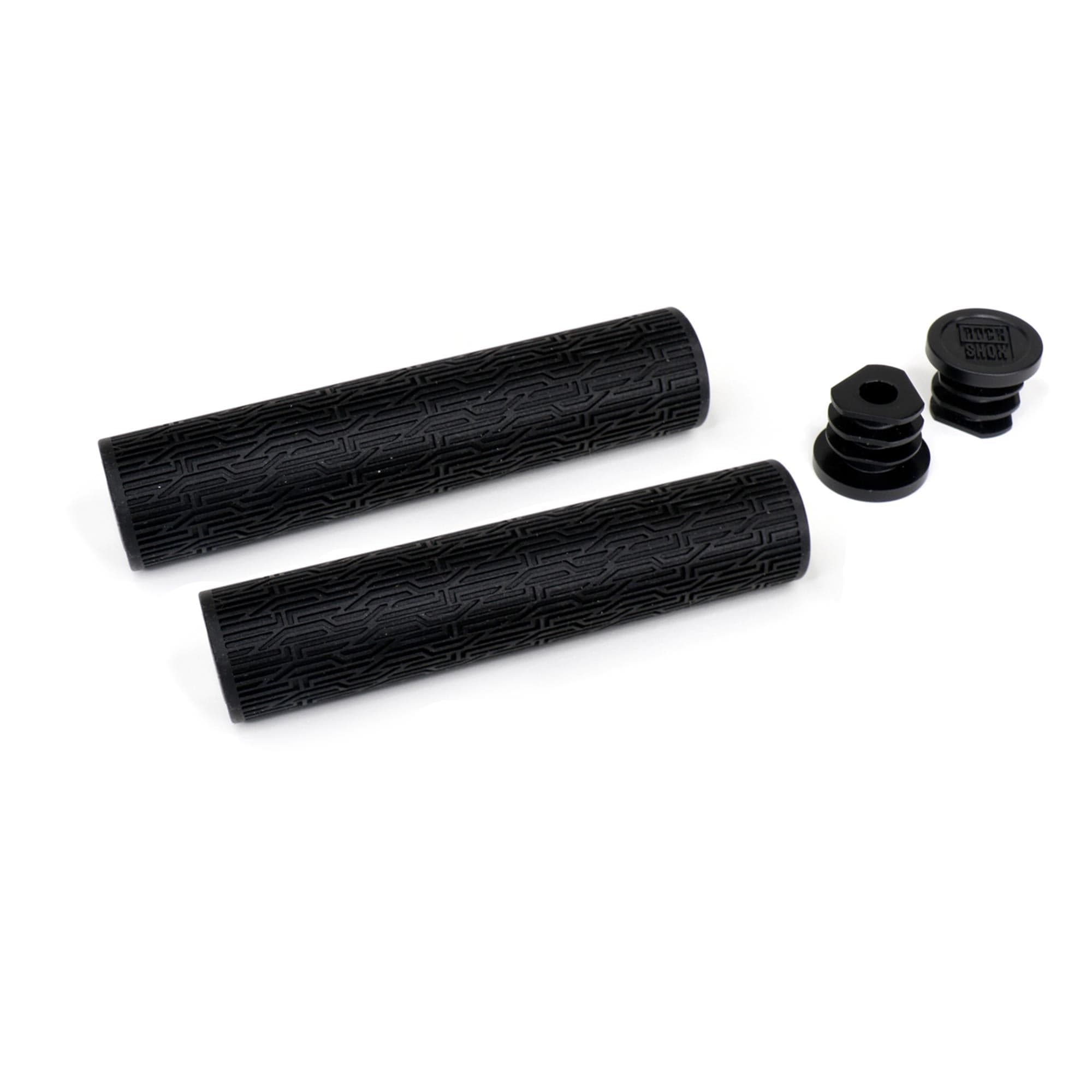 Rockshox Grips Rockshox Textured With End Plugs: Black 135Mm
