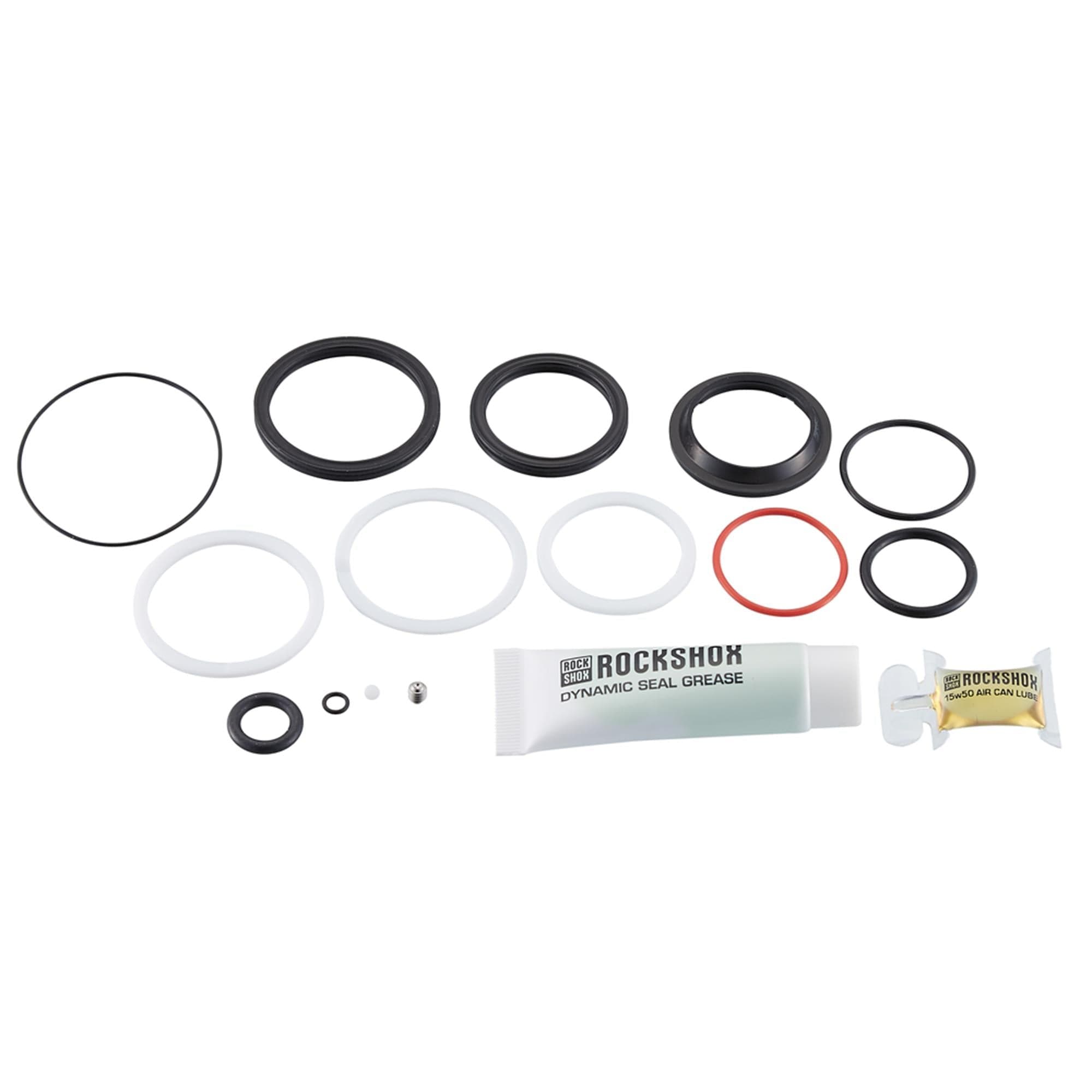 RockShox 200 Hour/1 Year Service Kit (Air Can, Piston Seals, Glide Rings, Ifp Seals, Grease/Oil) - Nude/Bold 2022+, Thrushaft (2021-2024), Deluxe /Super Deluxe (2023+) Gen-C:
