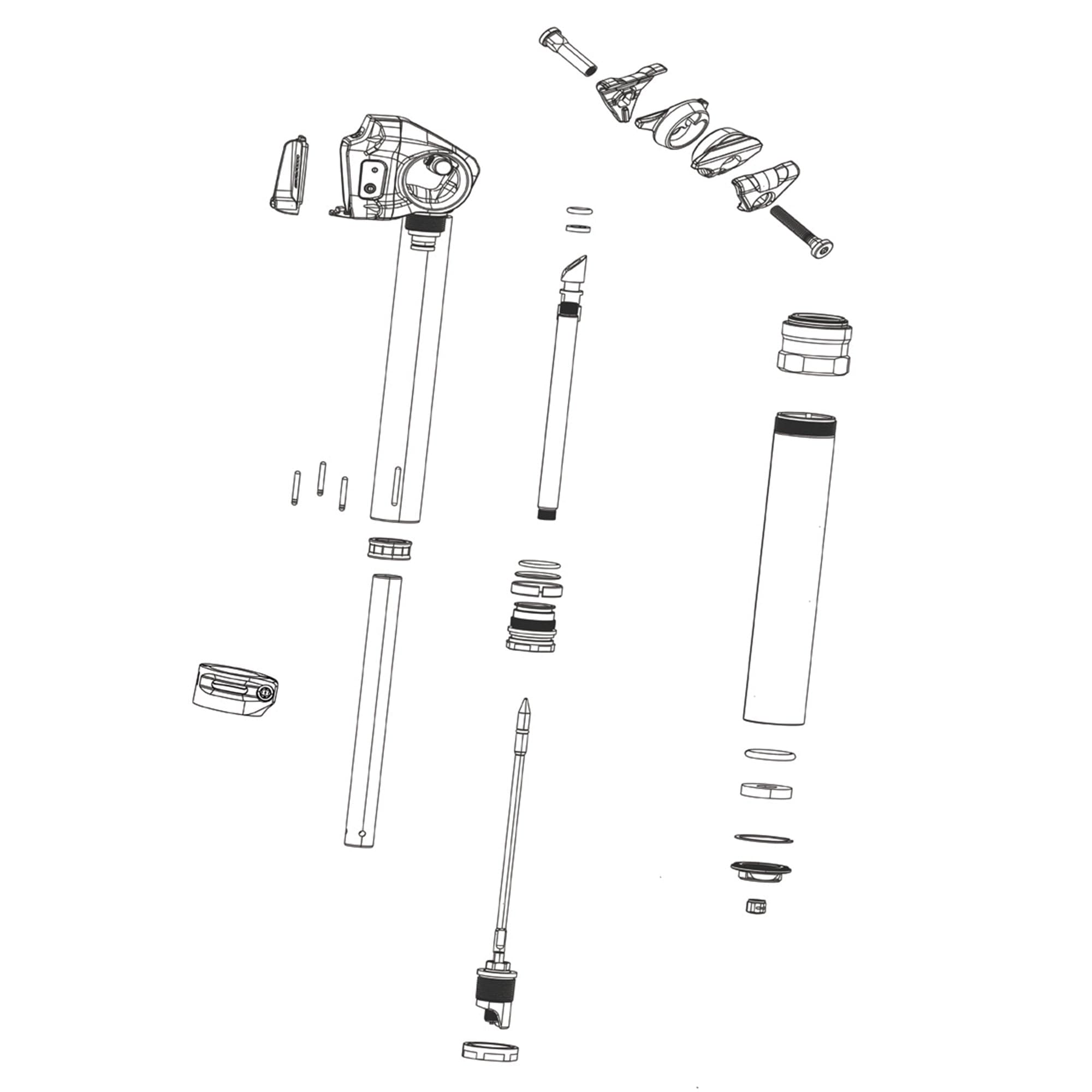 Rockshox Spare - Seatpost Post Clamp Kit - (Includes Clamp, Nuts & Bolts) - Reverb Stealth C1 (2020):